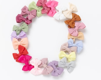 SET of TWO Bows Hair Clip,Hair Bows for Baby Girl, Baby Hair Clips, Hair Clips, Back to school,Toddler bows, Girls hair bows, GIA hair clip