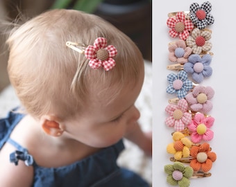 PUFF FLOWER Hair Clip, Baby Hair Clip, Baby Snap Clip, Hair Clips for Girls, Toddler Hair Clip, No Slip Hair Clip, Hair Clip for Thin Hair