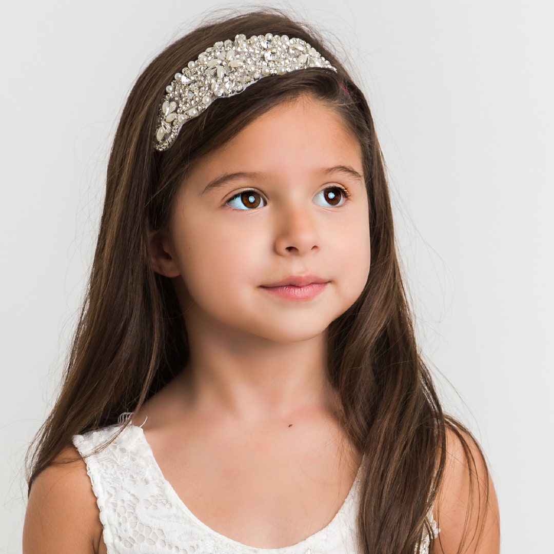 BLING Headband, Rhinestone Headband, Flower Girl Headband, Crystal
