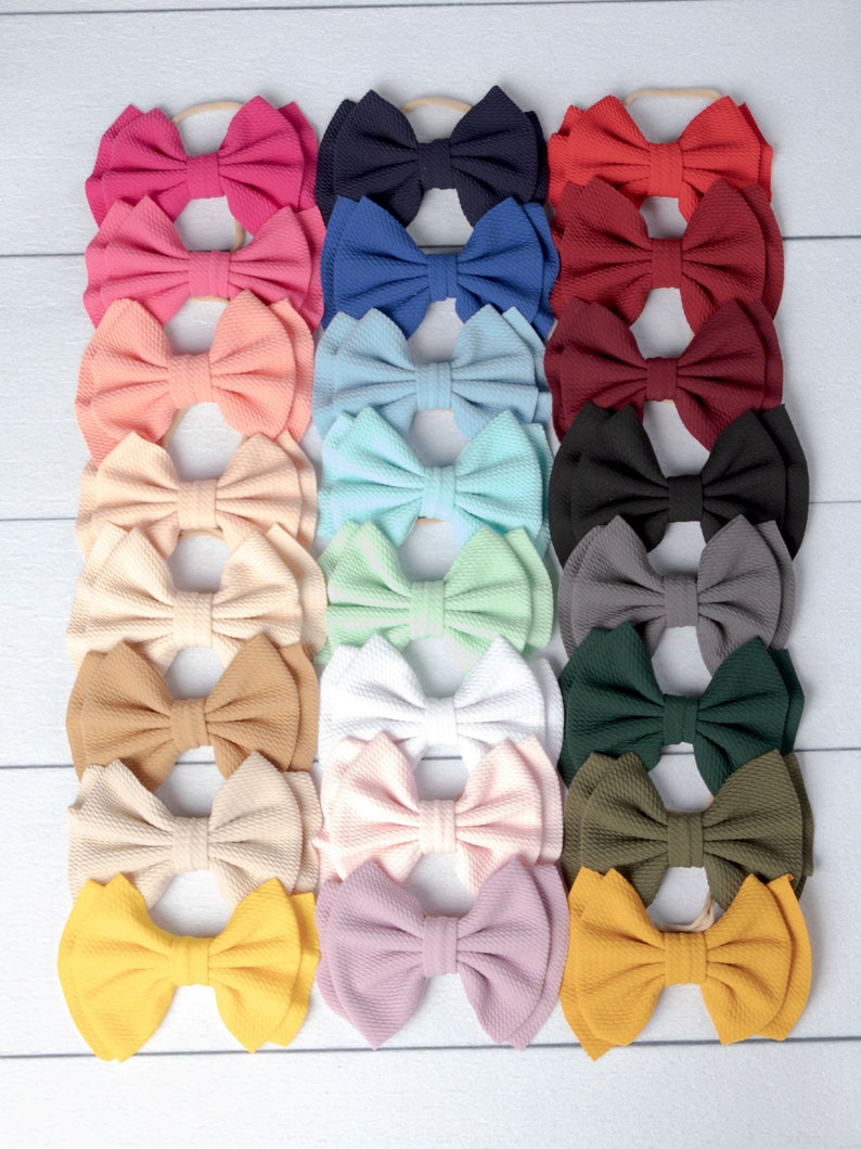 big bow nylon headband