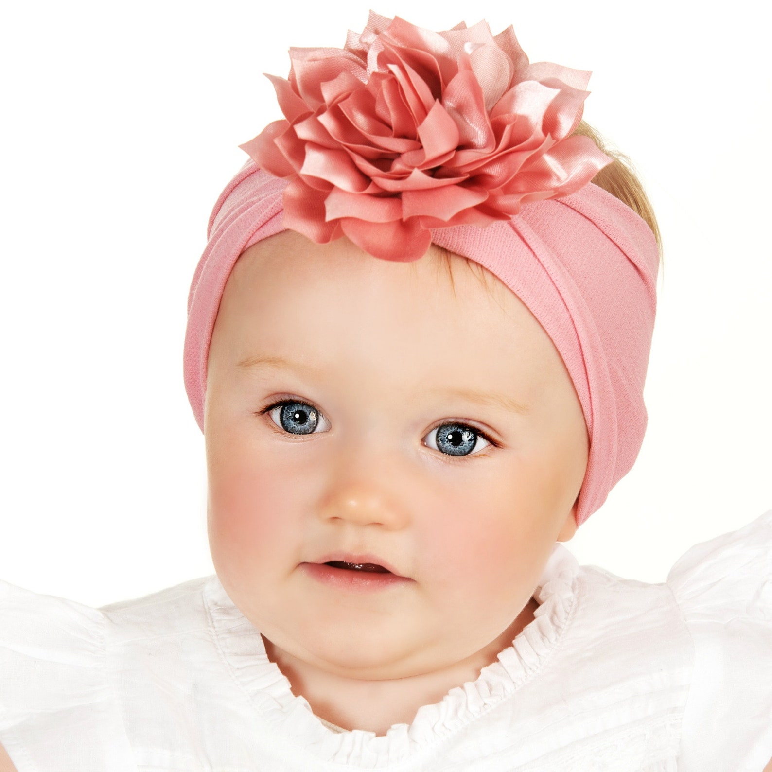 Flower Nylon Headband Flower Baby Head Wrap Newborn Baby | Etsy
