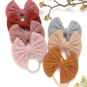 Großes Bogen Stirnband, Baby-Stirnband, Baby Haarschleifen, Nylon Schleife Stirnband, Neugeborenen Stirnband, Baby-Mädchen Stirnband, Kleinkind Haarschleifen, SAMMY