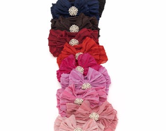 Baby Headband, Baby Girl Bows, Baby Girl Headwraps, Toddler Hair Bows, Big Ruffle Bow Headband, Soft Newborn Bows Headbands, Baby Girl Gift