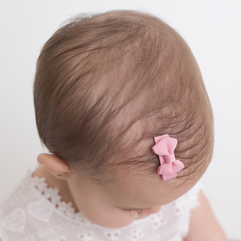 TUX Mini Bow Snap Clip, Baby Hair Clip, Baby Snap Clip, Hair Clips for Girls, Toddler Hair Clip, No Slip Hair Clip, Hair Clip for Thin Hair image 7