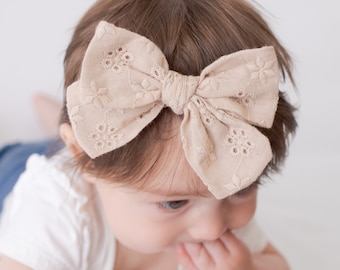 Hair Bow, Big Bow Headband, Oversized Bow, Baby Hair Bow, Big Baby Bow Headband, SOFIA L BOW Headband, newborn Headband, bows