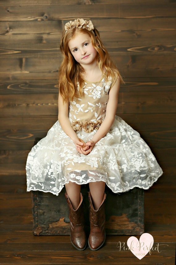 shabby chic flower girl dresses