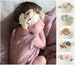 POCKET Baby Headband, Flower Headband, Floral Baby Headband, Baby Girl Bow, Newborn Headband, Toddler Headband, Photo Prop Headband