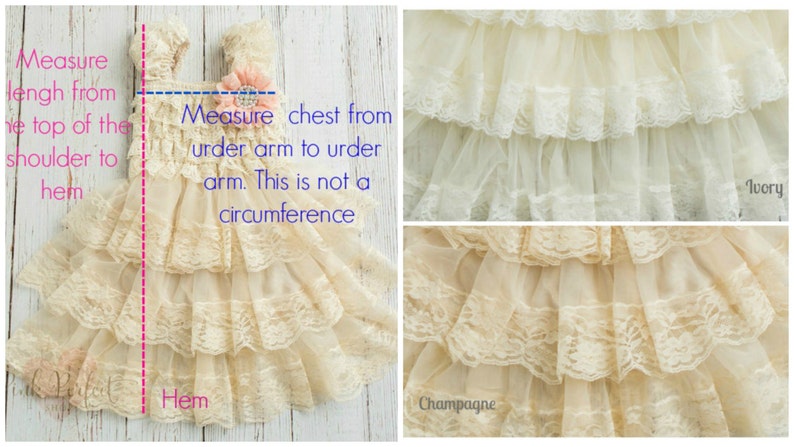 Country shabby chic flower girl dress Girl dress IVORY girl dress,Ivory lace flower girl dress,rustic flower girl dress Baby lace dress