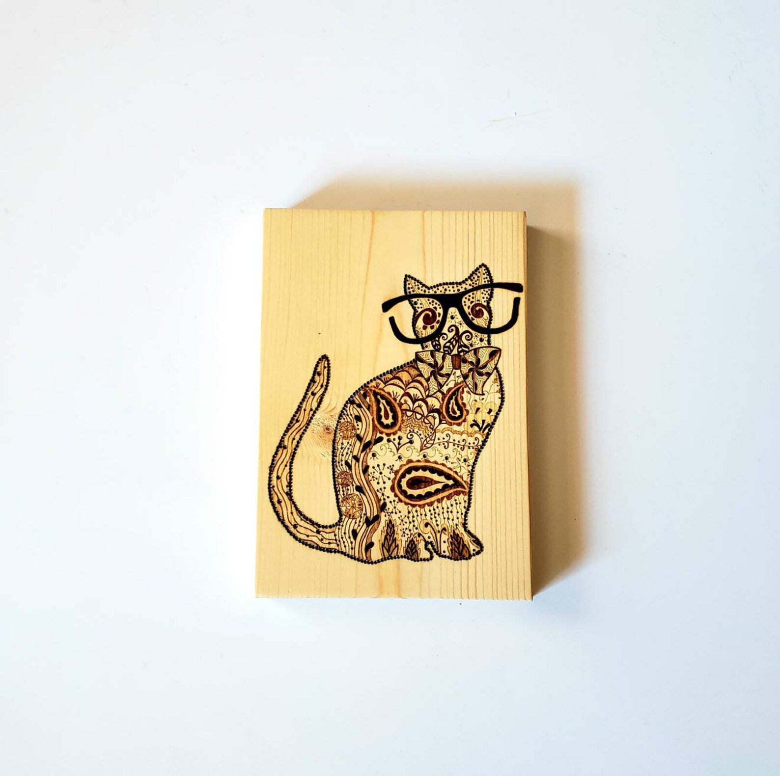 Original Cat Art Cat Wood Burning Wood Burning Art Cat Etsy