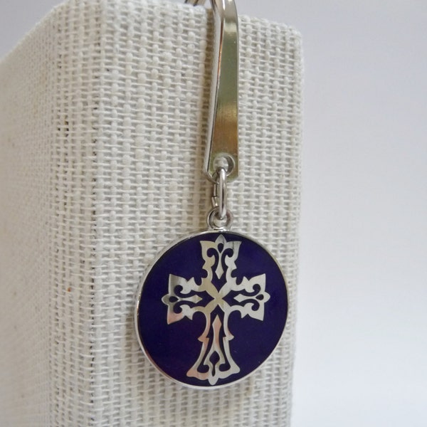 Celtic Cross Enamel Pendant Bookmark