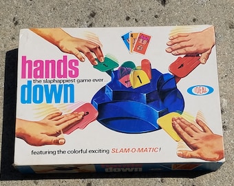 Vintage 1960's Ideal Hands Down Board/Card Game