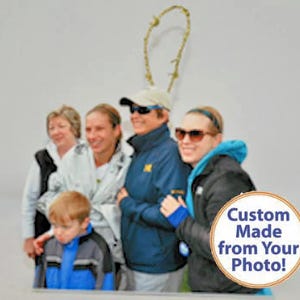 Custom Christmas Tree Ornament Classic Photo Sculpture Cutout from your photo