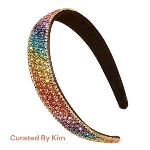 Rainbow Rhinestone Headband