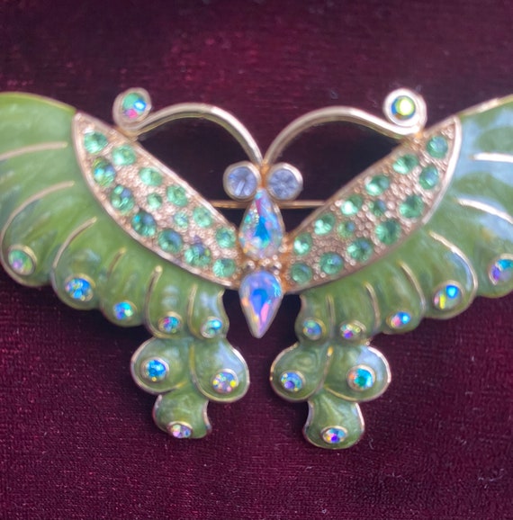 Vintage Butterfly Brooch ~ Art Nouveau Style