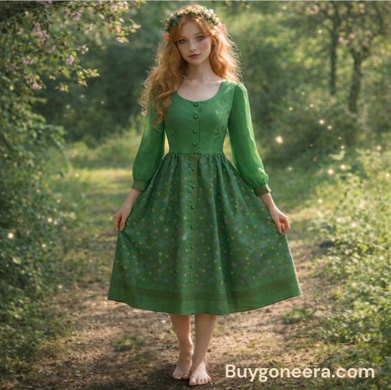 green emerald velvet dress Amelia Dress Greek Key Sage – Just Darviny main image 0