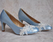 Items Similar To Wedding Shoes Blue Wedding Shoes Light Blue Pumps