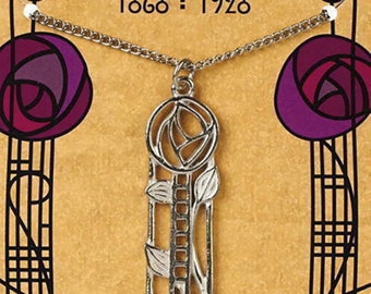 Charles Rennie Mackintosh Glasgow Rosa-LP20 colgante de estaño