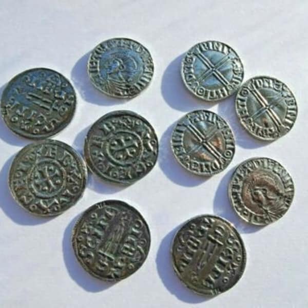 Set Of 10 Reproduction Viking Coins For Your Treasure Chest