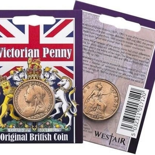 Victorian Penny Coin Pack, Circulated coin with information pack