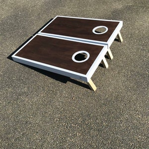 Stained cornhole boards and bags 36 x 18 Lawn game Garden Game image 2