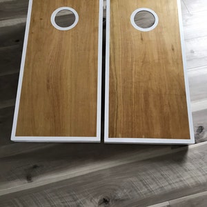 Stained cornhole boards and bags 36 x 18 Lawn game Garden Game image 10