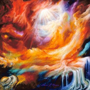 Creative  Astronomy Art    Abstracted  Painting and   Fantasy Art  of &#39;Gaya- The Universe&#39;