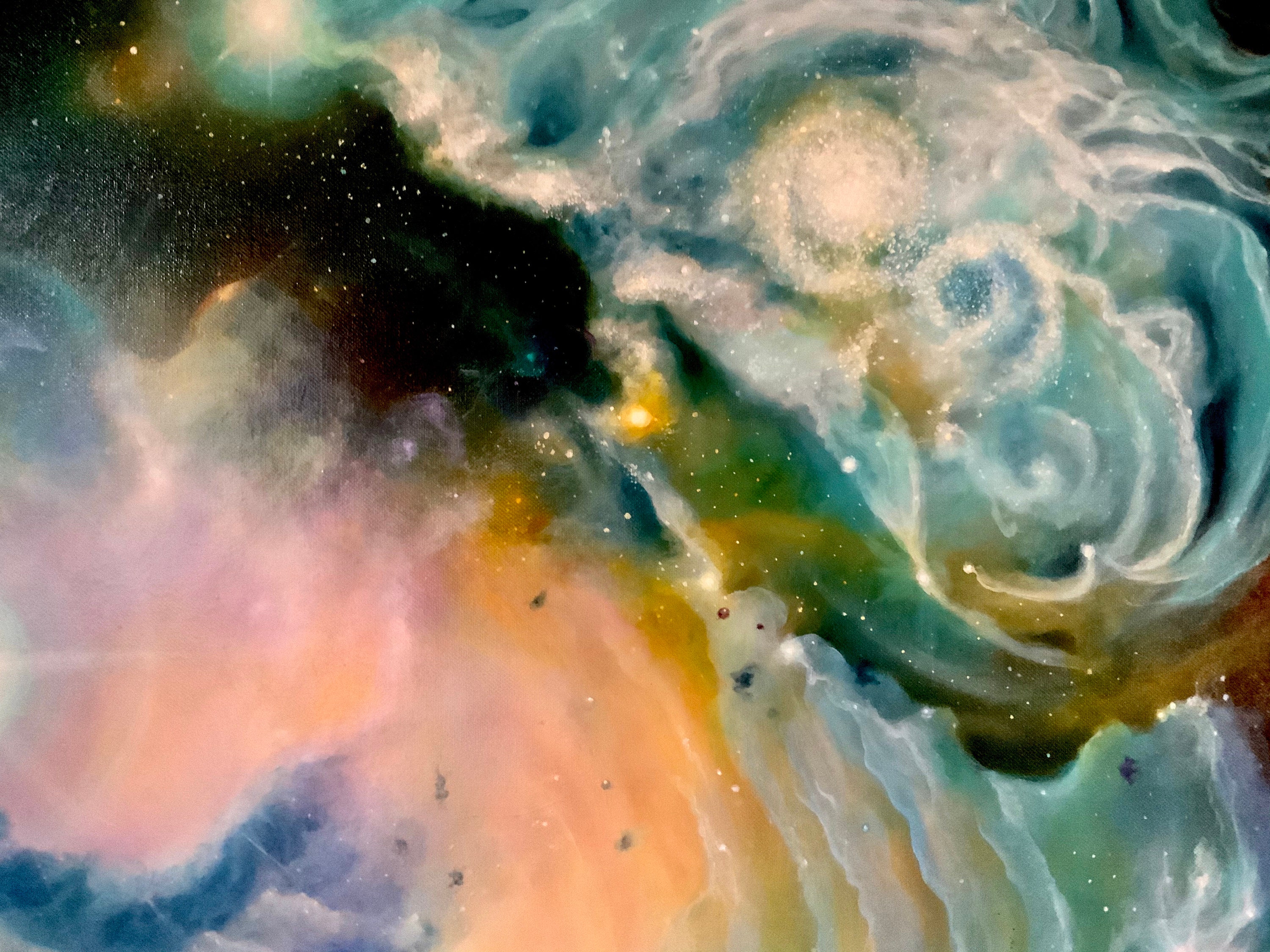 Abstract Space Oil Painting Original Large Canvas 'in the Etsy