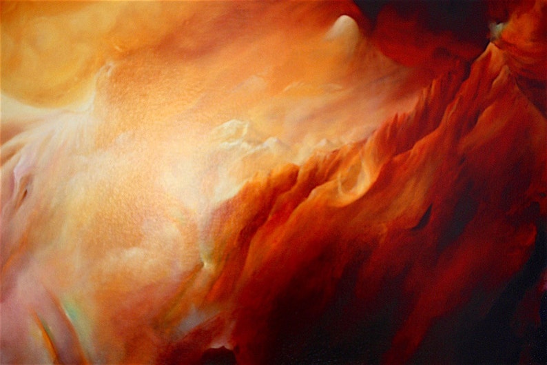 Large Canvas Abstract Painting of ' Venus' Our Etsy