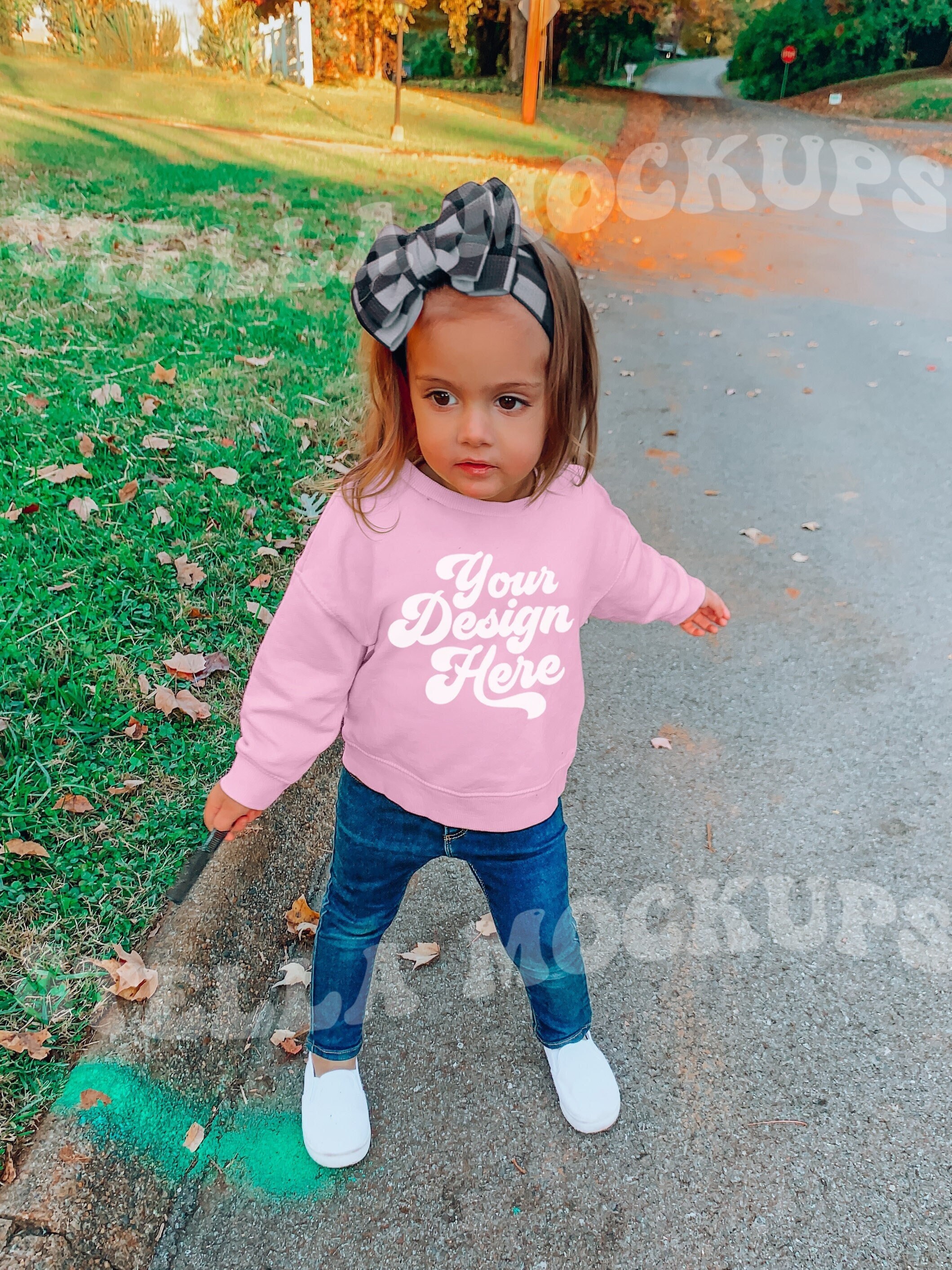 Baby girl crewneck sweatshirt hot sale