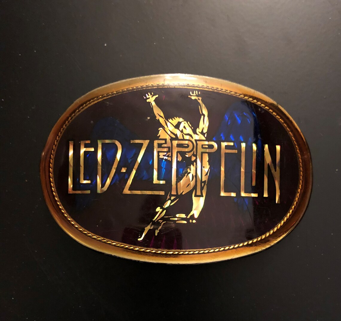 Vintage Led Zeppelin 1978 Pacifica Belt Buckle/hard Rock Etsy