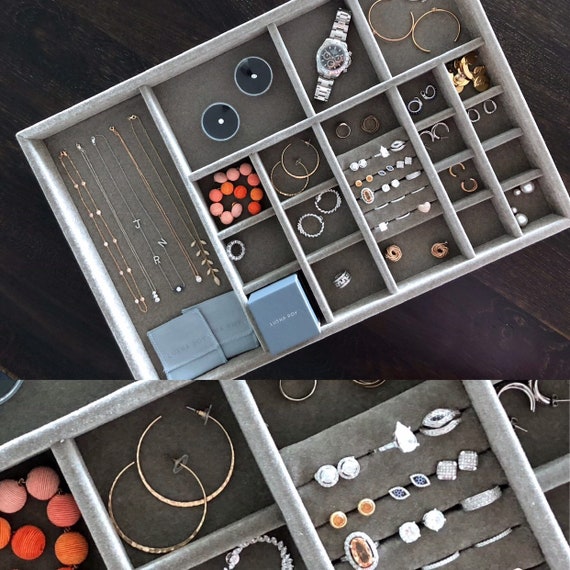 Free Shipping Jewelry Organizer Stacklable Drawer Insert Wood Etsy