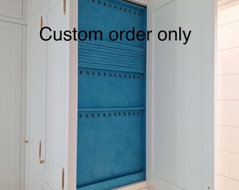 CUSTOM ORDER -USA made Jewelry Organizer Stackable drawer insert, wood & velvet jewelry tray. Must contact us first !!
