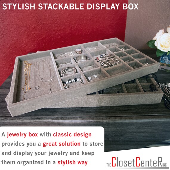 Free Shipping Jewelry Organizer Drawer Insert Wood Velvet Etsy