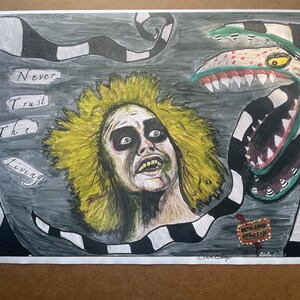 Never trust the living beetle boy 12 x 18” signed prints