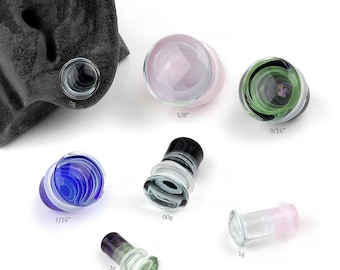 Single Flare Whirlpool Plugs 2g, 1g, 0g, 00g/10mm, 7/16", 13mm, 9/16", 5/8" (Pairs) :