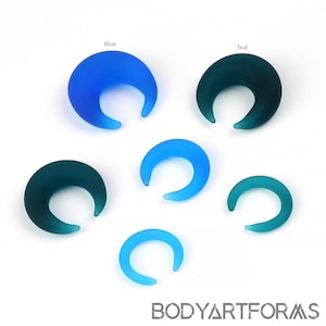 Glass Matte Pinchers 8g (3mm), 6g (4mm), 4g (5mm), 2g (6mm), 0g (8mm), 00g (10mm), 7/16&quot; (11mm), 1/2&quot; (12.7mm) :