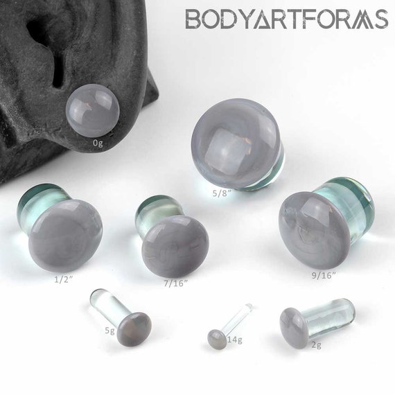 14g single flare glass plugs deals