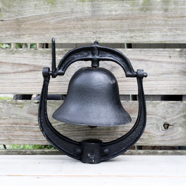 Cast Iron Bell, Farmhouse Bell, Dinner Bell, Farmhouse Decor, Farm Bell, Fixer Upper, Magnolia Market, Church Bell, Schoolhouse Bell