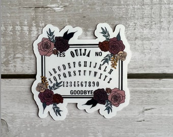 Floral Ouija Board Sticker  | Waterproof, Flower Sticker, laptop sticker, Sticker Pack, Stickers