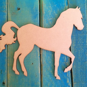 Onvoltooide, houten, paard, DIY ambachtelijke, ongeverfd voor wand decor, krans, kamer, avaiable van 1-inch naar 42-inch hoog