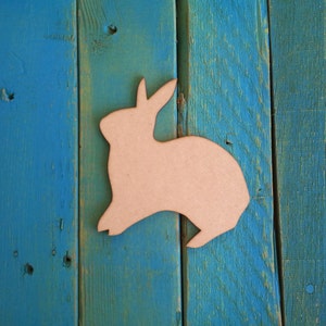 Unfinished, wooden, Rabbit, DIY craft, unpainted for wall decor, wreath, room, avaiable from 1&quot; to 42&quot; tall
