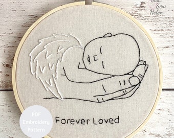 Angel Baby Borduurpatroon, Forever Loved, PDF