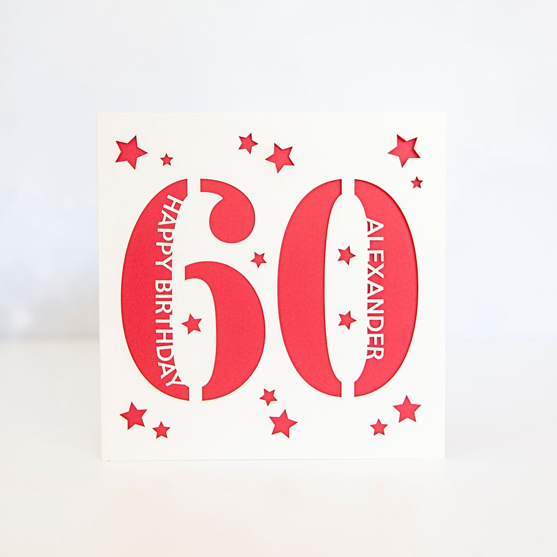 Personalised 60th Birthday Card Dad Mum Luxury Sixty Card Etsy
