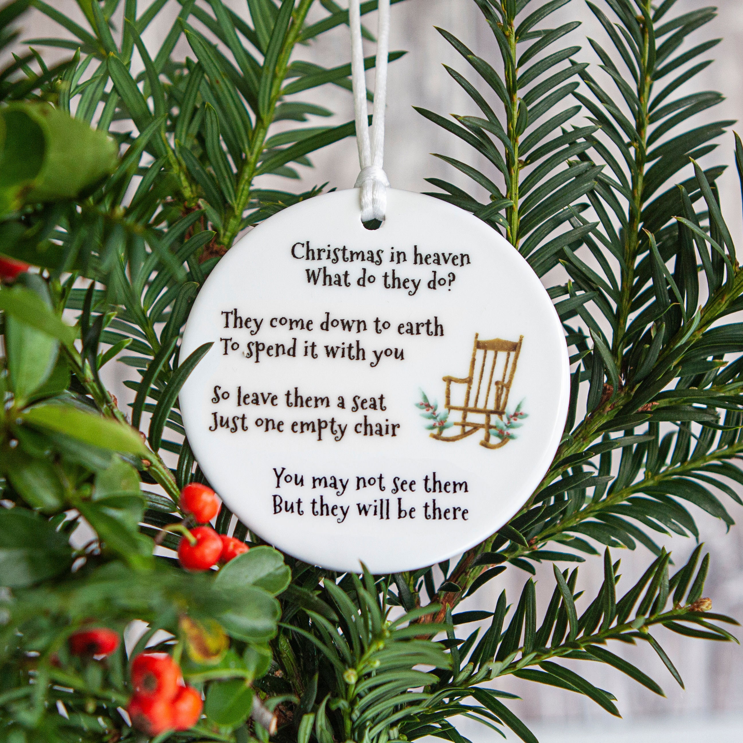 Christmas in Heaven Memorial Christmas Decoration Ceramic - Etsy UK