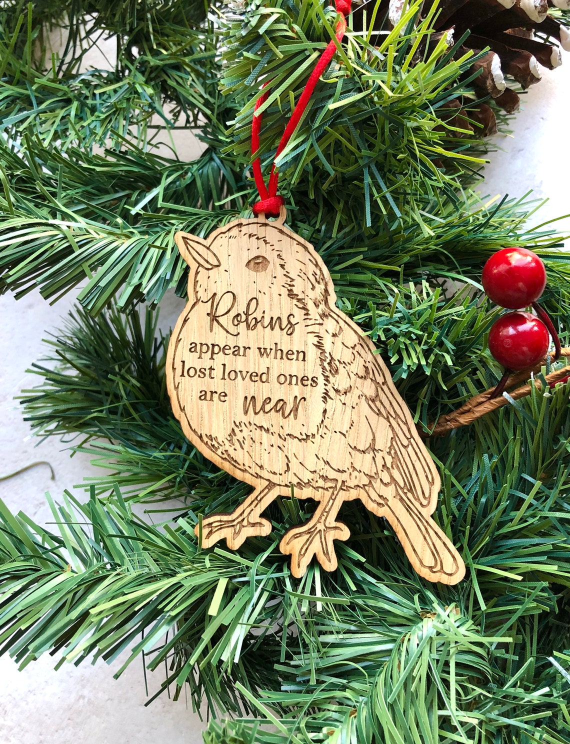 Remembrance Christmas Tree Decoration Robins appear when lost Etsy