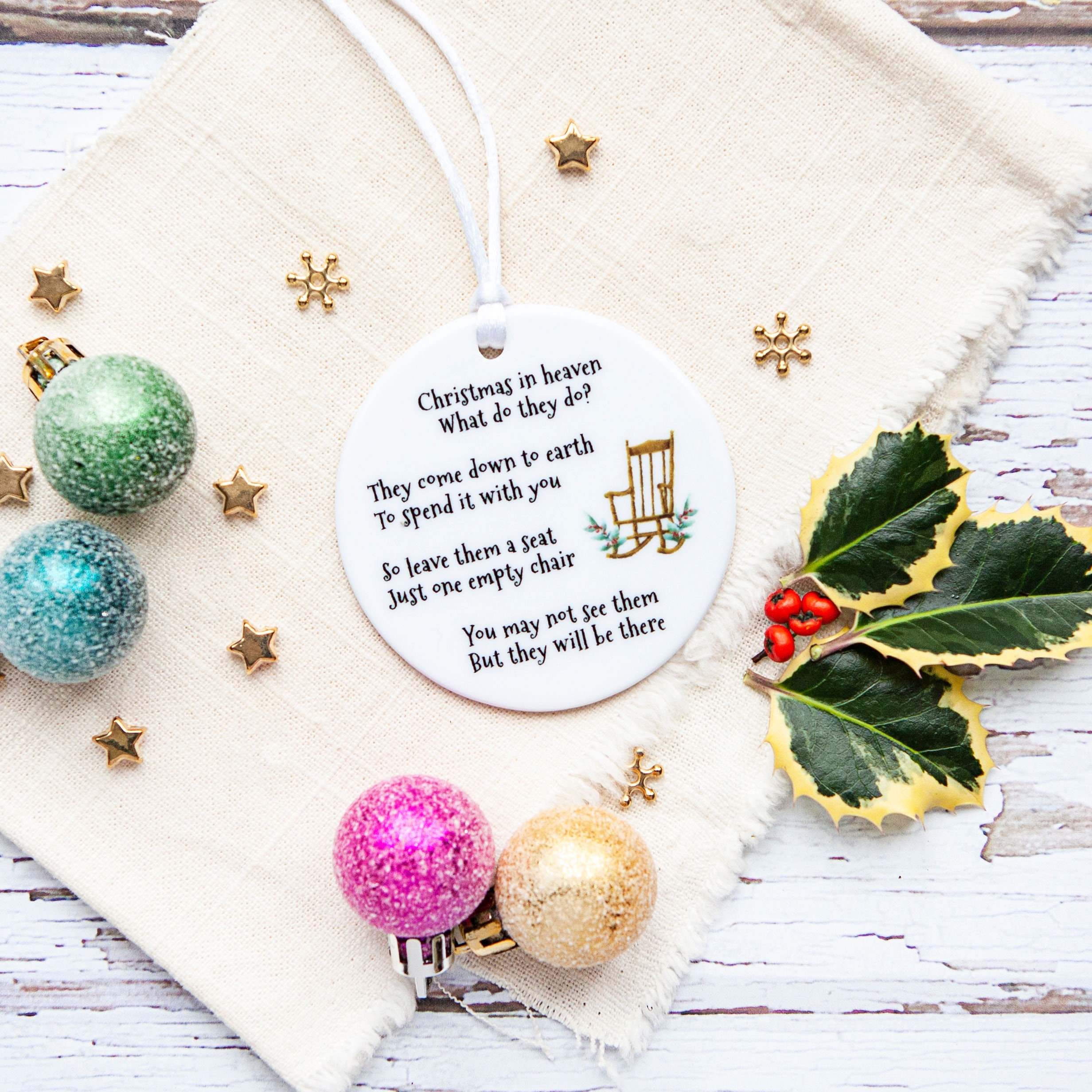Christmas in Heaven Memorial Christmas Decoration Ceramic - Etsy UK