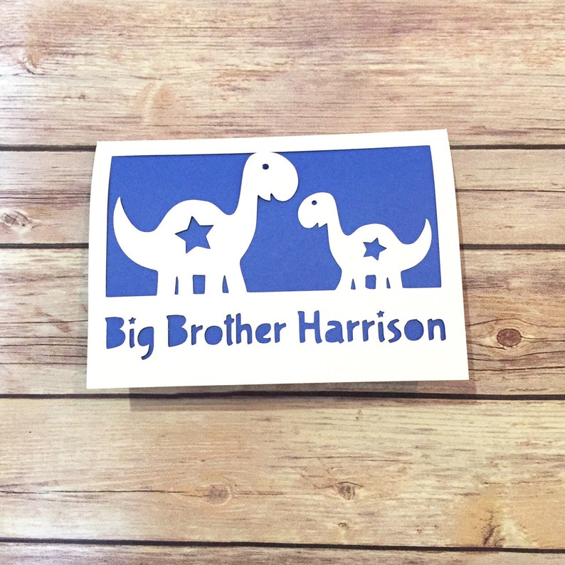 Big Brother Card Big Sister Card Personalised Gift Big Etsy UK