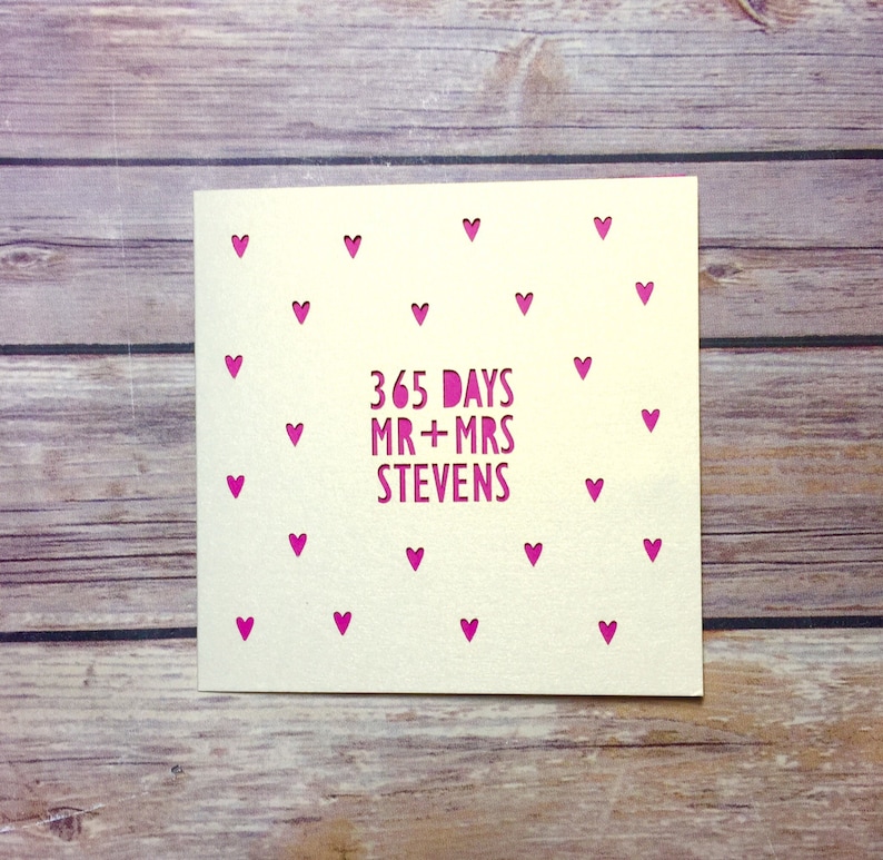 husband 1st anniversary card