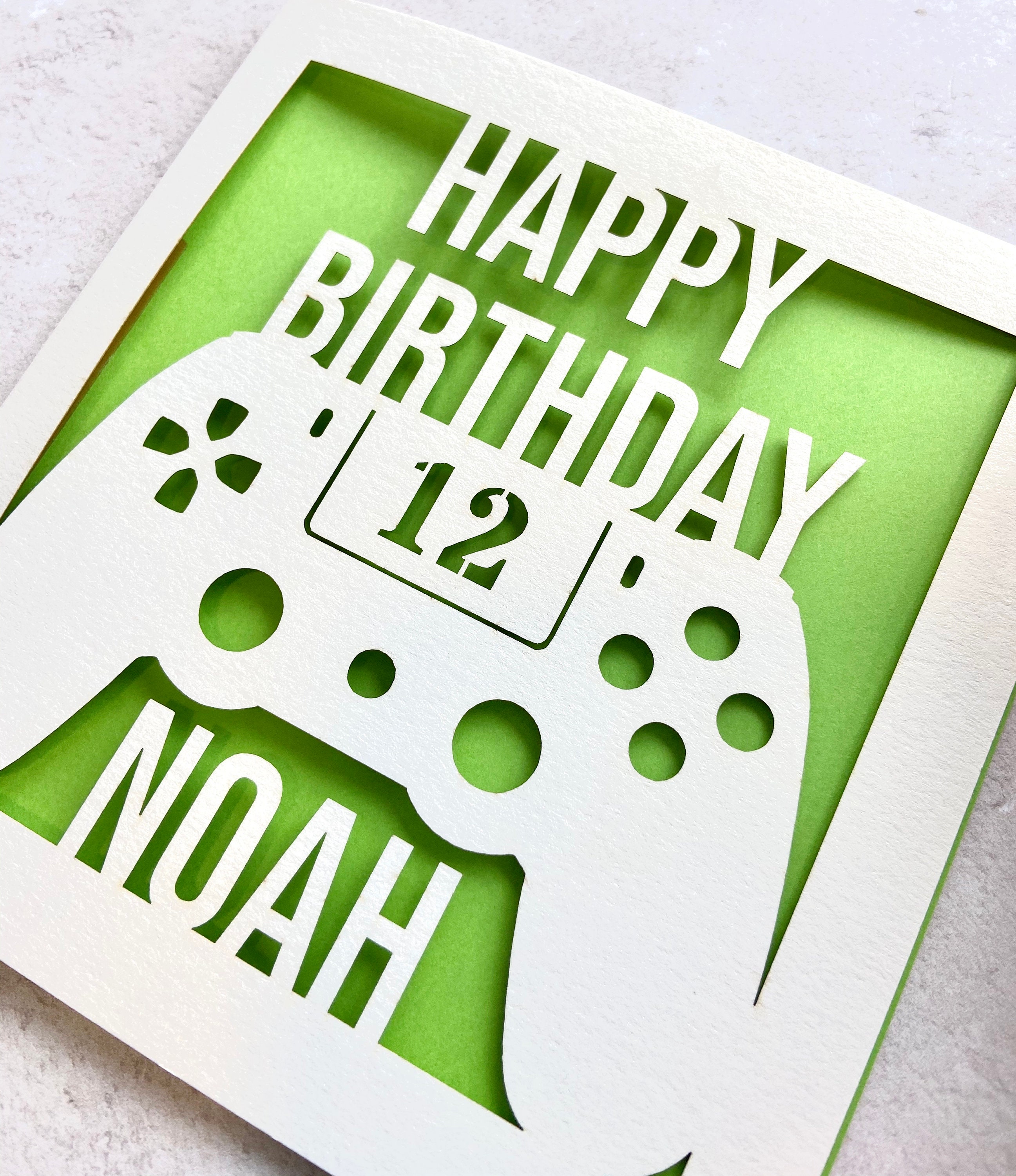 Personalised Gaming Birthday Card Kids Xbox Card Playstation - Etsy