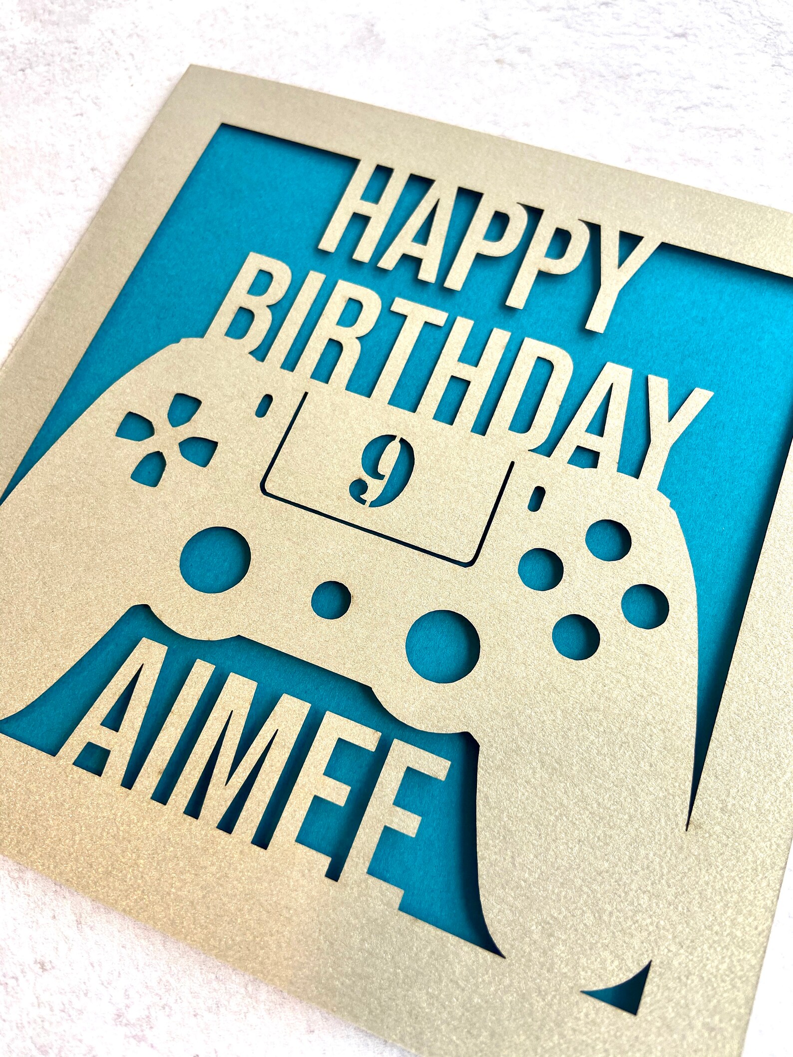 Personalised Gaming Birthday Card Kids Xbox Card Playstation Etsy